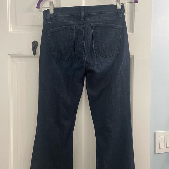 J Brand Charlotte Wayfarer Dark Wash Embellish High Rise Flare Jeans size 27 - Picture 4 of 7